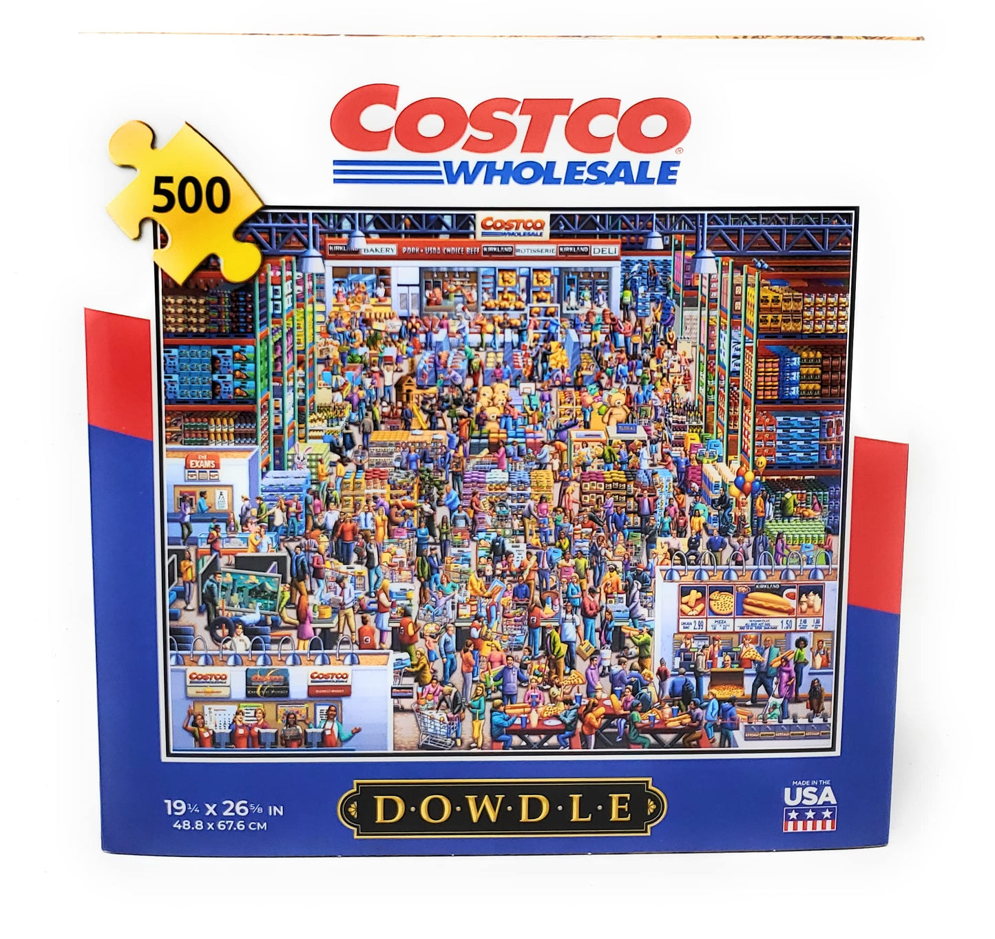 D·O·W·D·L·E 500 Piece Costco Exclusive Puzzle - Plastic Material, Engaging Artwork