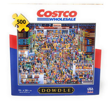 D·O·W·D·L·E 500 Piece Costco Exclusive Puzzle - Plastic Material, Engaging Artwork