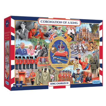 Gibsons Coronation Of King 1000 Piece Jigsaw Puzzle | Sustainable, Recycled Board | Great Gift For Adults