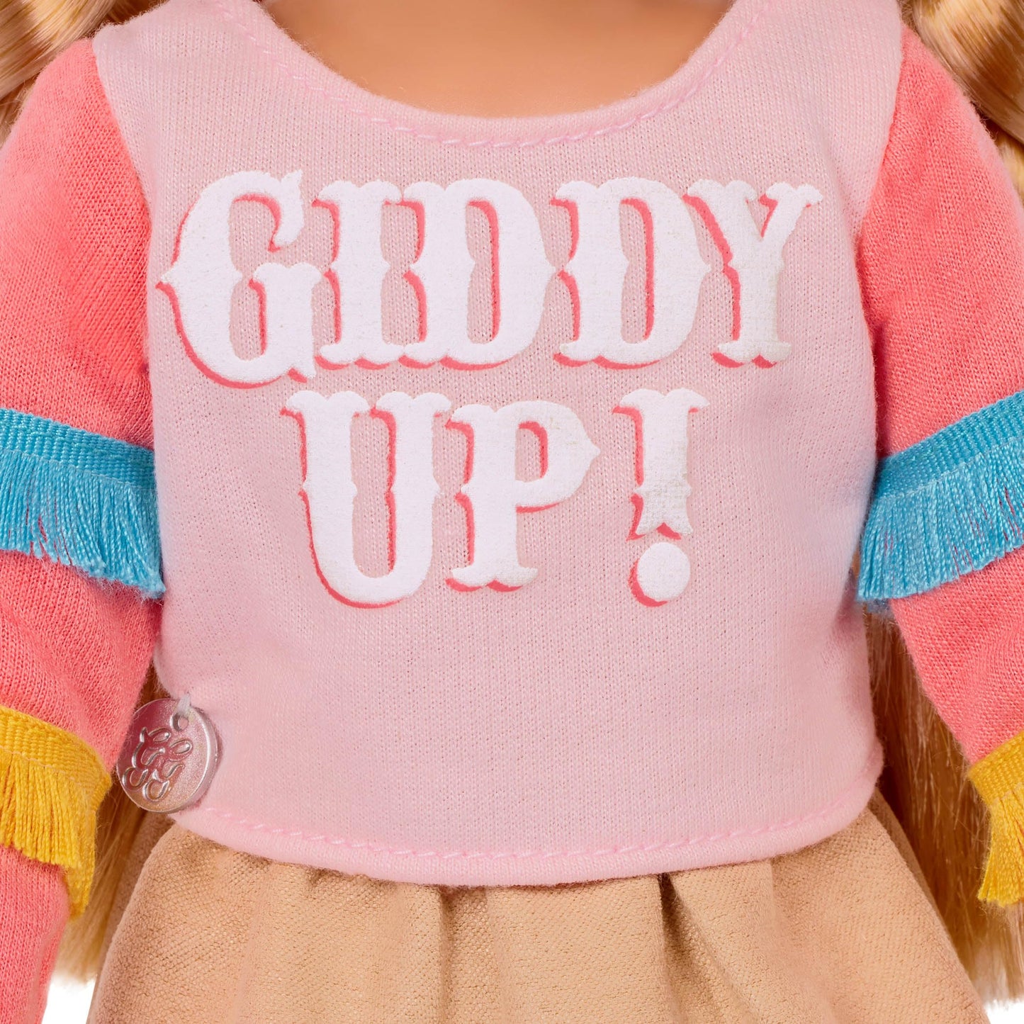 Glitter Girls - 14-Inch Equestrian Doll and Horse - Blue Eyes & Blond Hair - Tan Coat with Pink & Blond Mane - Removable Doll Cl