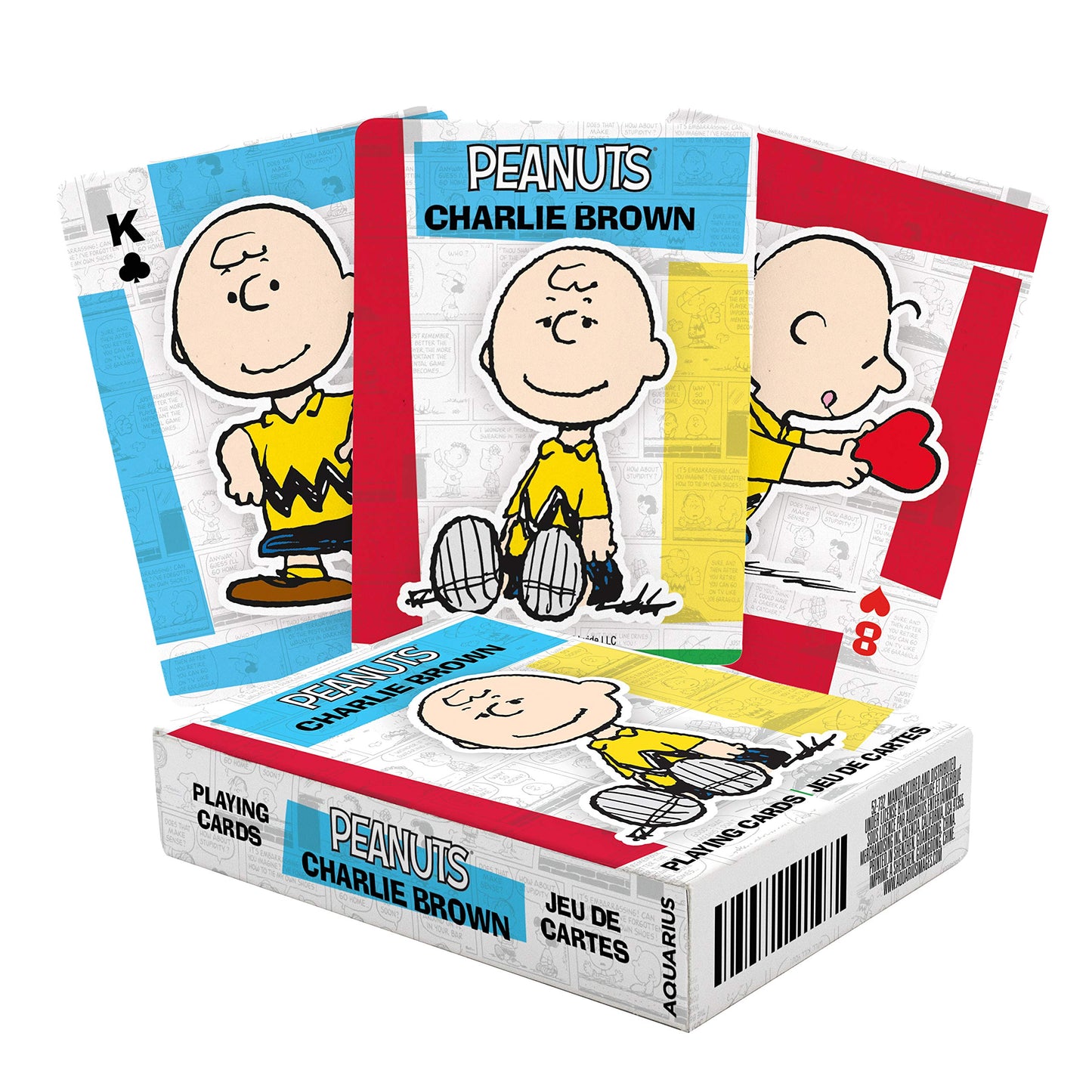Aquarius Peanuts Charlie Brown Playing Cards - Charlie Brown Themed Deck Of Cards For Your Favorite Card Games - Officially Licensed Peanuts Merchandise & Collectibles