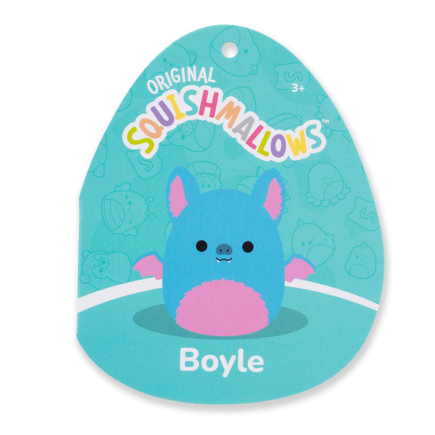 Squishmallows Original 16-Inch Boyle Blue Fruit Bat Plush - Soft Polyester Stuffed Animal Toy