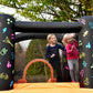 Bounceland Kidz Rock Bounce House - Inflatable Bouncer with Music & Lights, 9ft L x 7ft W x 5.5ft H, Orange & Black, Model