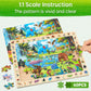 SYNARRY Wooden Puzzles for Kids Ages 4-6  4 x 60 Piece Match & Find Puzzles for Kids Ages 3-5 Boys Girls  Educational Toys Gifts for 4-8 yo for Learning Jungle Savannah Polar Animals & City Life