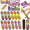 28 Pack Prefilled Valentines Cards For Kids Finger Skateboards Classroom Exchange Gifts For Student, Valentines Finger Sports Fo