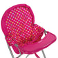 Fash N Kolor Baby Doll High Chair, Fits 18 Inch Baby Dolls, Pink Color Toys High Chair For Dolls