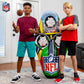 Franklin Sports NFL Inflatable Target Toss Game - Kids Mini Football tossing Game Set - Portable Indoor + Outdoor Toy Football Target + Mini Footballs - 51