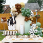XIPEGPA 158 PCS Green Cow Balloons Arch Garland Kit - Retro Green Decorations for Baby Shower, Birthday, Farm Cowboy Theme Party