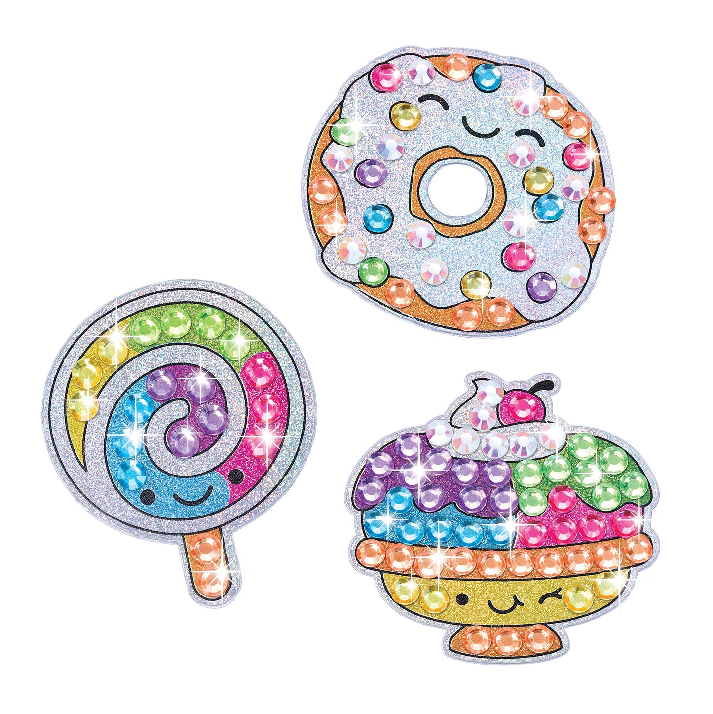 Creativity for Kids Big Gem Diamond Painting Kit: Sweets Stickers and Suncatchers - Diamond Art for Kids, DIY Stickers and Sunca