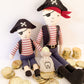 MON AMI Tooth Mate Pirate Fairy Doll with Tooth Bag 10   Plush Pirate Doll for First Loose Tooth for Boys & Girls