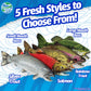 Real Planet Fishing Stuffed Animal - Sockeye Salmon Trout Bass Plush Stuffed Toy For Kids, Fishing Gifts For Men, Plush Freshwater Fish Toys (Salmon, 14') (14.25' Long)