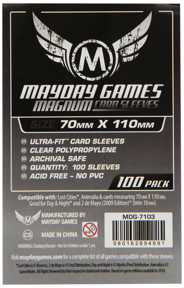 Mayday Games Lost Cities Card Sleeves (70X110Mm) - 100 Standard