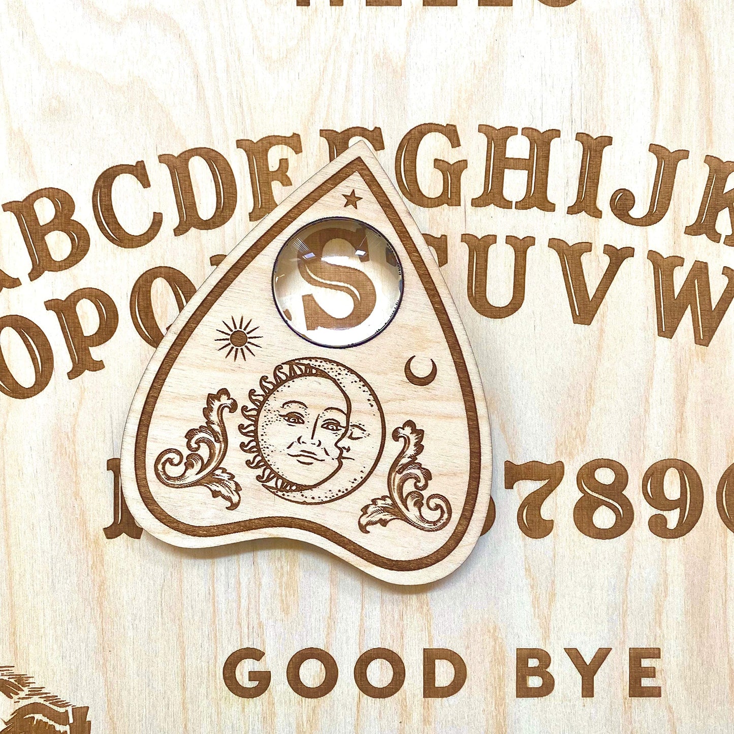 Wooden Handmade Talking Spirit Board With Planchette - Premium Quality Talking Board (Medium Classic Style)