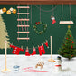 BEIREG 42pcs Christmas Elf Clothes Accessories Set - Red & Green, Polyester, Includes Clothes, Balloons, Ladder, Swing, Mini Props