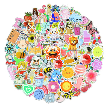Eoaod 400Pcs Water Bottle Stickers For Kids, Cute Stickers For Water Bottles, Vinyl Waterproof Stickers Aesthetic Laptop Sticker