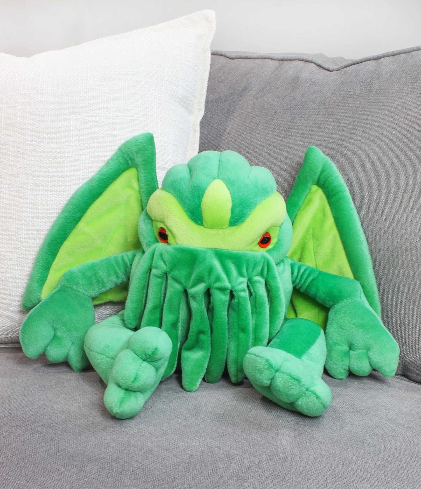 Toy Vault Cthulhu Plush - 16-Inch Stuffed Horror Monster Toy, Green, Model TV_12002