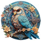 Woodemon Wise Owl Wooden Jigsaw Puzzles for Adults and Kids - Unique Shaped Animal Wood Puzzle, Birthday Gifts, Family Games (XL