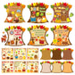 Cy2Side 12Pcs Fall Woodland Religious Stickers Scene For Kids, Make A Fall Christian Sticker Scene With Fox Cross Make Your Own Fall Religious Sticker Scene Art Craft Diy Autumn Sunday School Activity