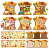 Cy2Side 12Pcs Fall Woodland Religious Stickers Scene For Kids, Make A Fall Christian Sticker Scene With Fox Cross Make Your Own Fall Religious Sticker Scene Art Craft Diy Autumn Sunday School Activity
