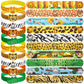 Dmight Jungle Safari Party Favors 30 Pcs Wild Animals Slap Bracelets And Rubber Wristband For Kids Birthday Gifts, Wild Theme Pa