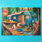 500 Piece Puzzles For Adults - Difficult Jigsaw Puzzles For Adults Challenging - Woodland Caravan Camping