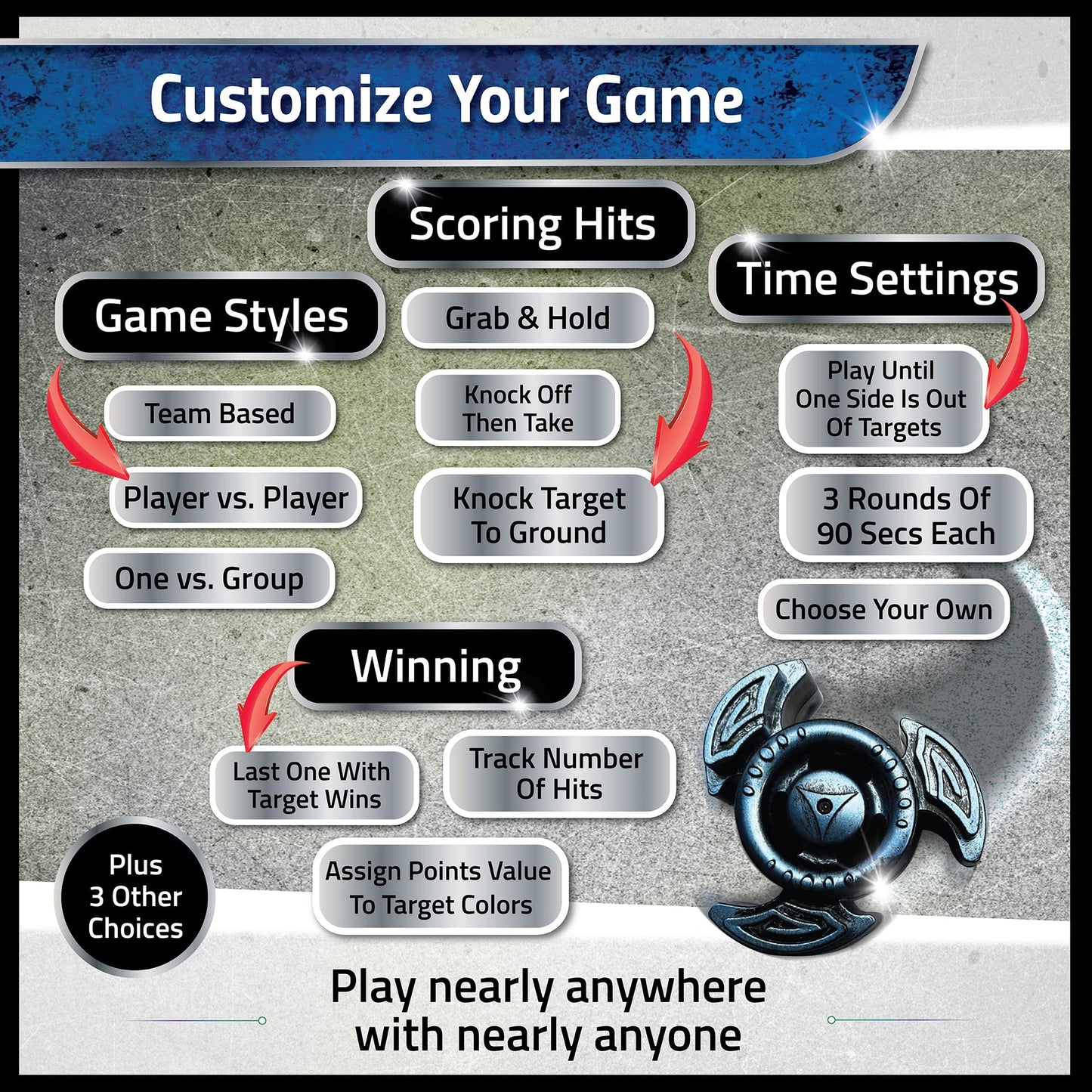 A Wrestling & Karate Game: Cobra Strike – “Aim For The Target, Defend Your Own” | Ages 5+, 2-4 Players | Wrestling Toys For Boys 8-12+ | Karate Gifts | Ninja Toys | Sports Gifts | Active Toys For Kids