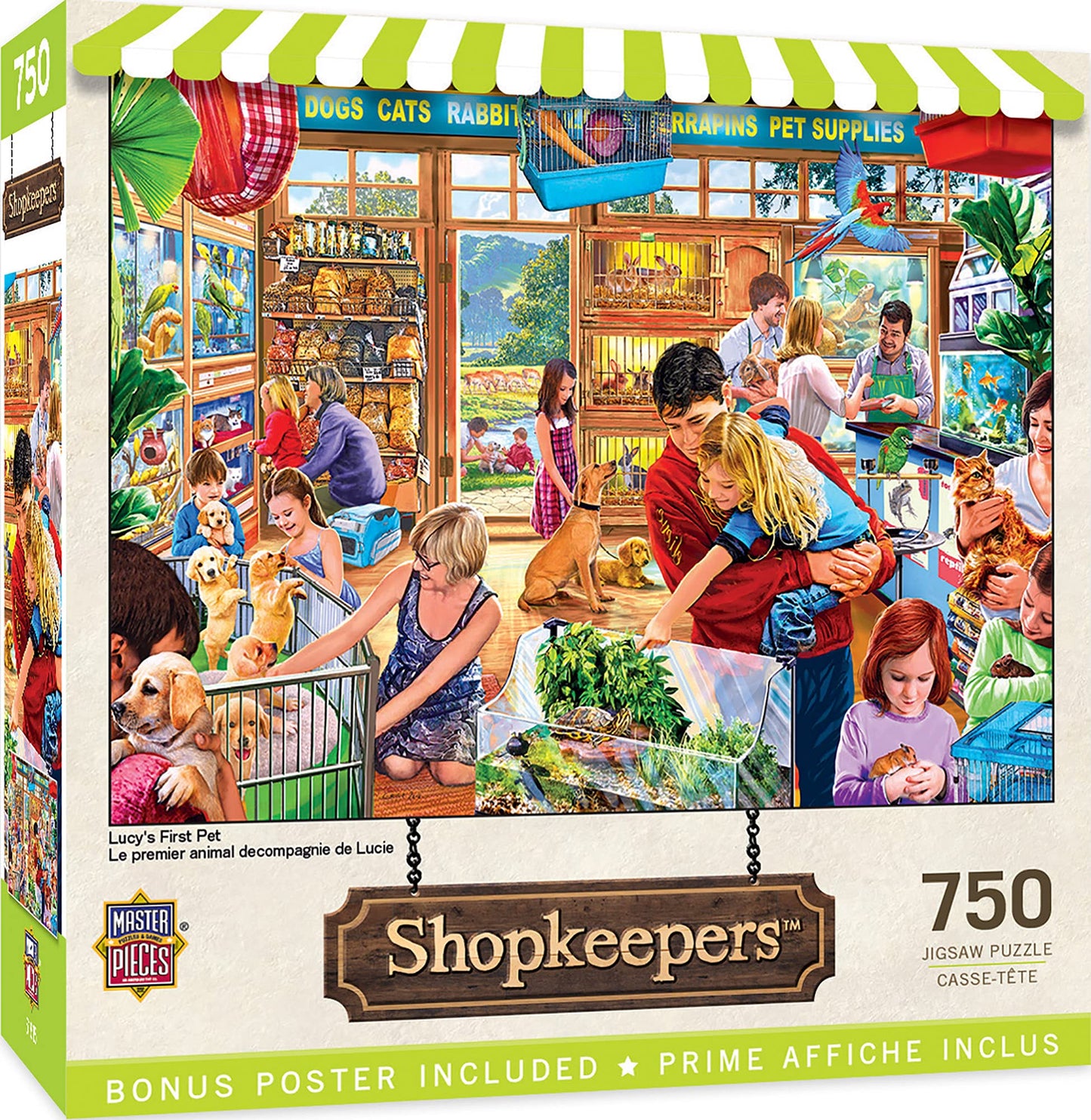 Masterpieces 750 Piece Jigsaw Puzzle For Adults And Family - Lucy'S First Pet - 18'X24'