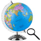 Zest 4 Toyz Globe For Kids, Stem Steam Educational World Globe Metal Base With Magnifying Glass For Kids/Political Globe/Office
