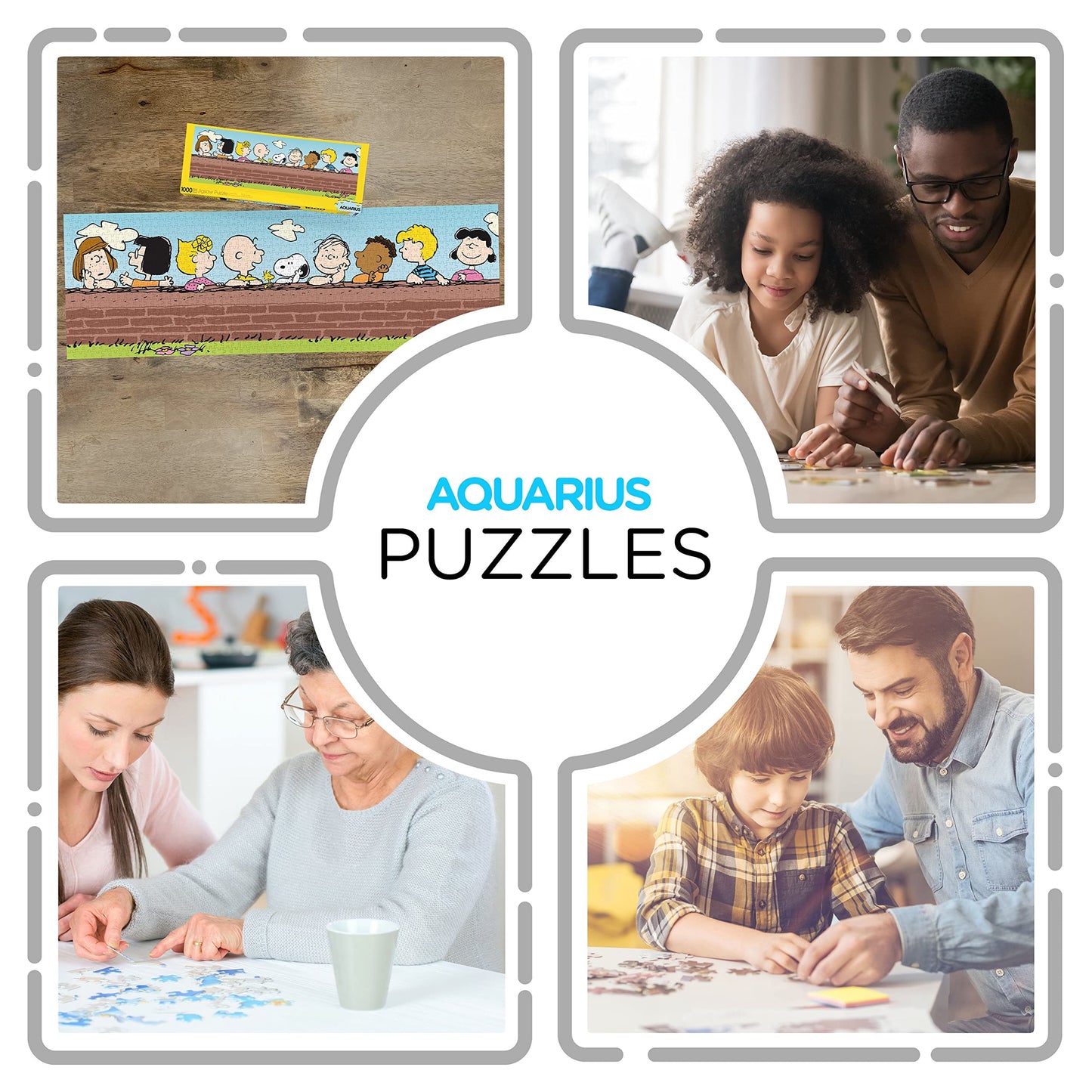 Aquarius Peanuts Puzzle (Slim 1000 Piece Jigsaw Puzzle) - Officially Licensed Peanuts Merchandise & Collectibles - Glare Free -