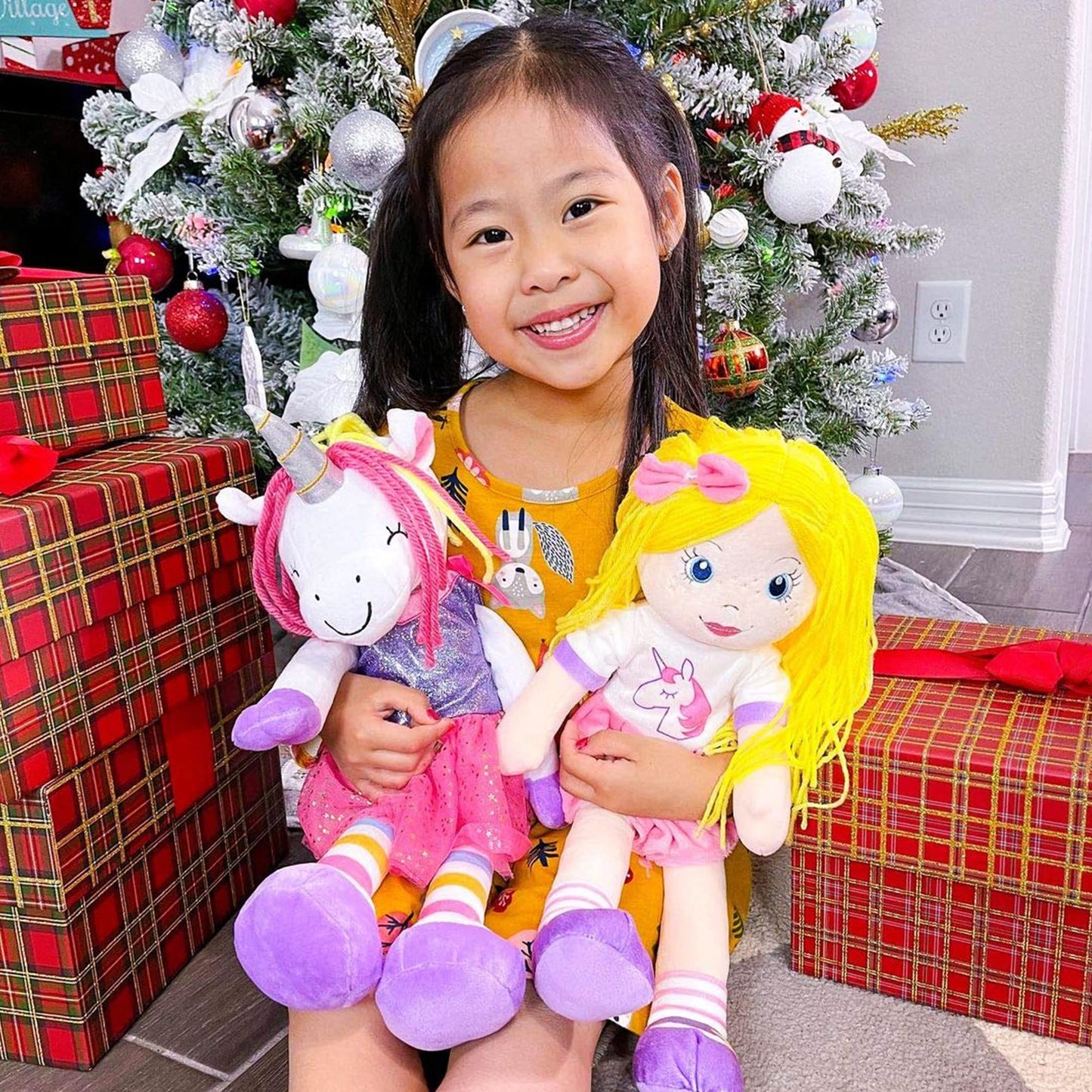 Plushible Bridging Miles With Smiles Soft Plush Baby Doll - 18 Inch Rag Dolls For Girls And Boys, Infants & Babies, My First Plu