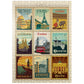 MyPuzzle Europe Travel  Collage  Vintage Poster - enhanced 500 Piece Jigsaw Puzzle for mature-themeds