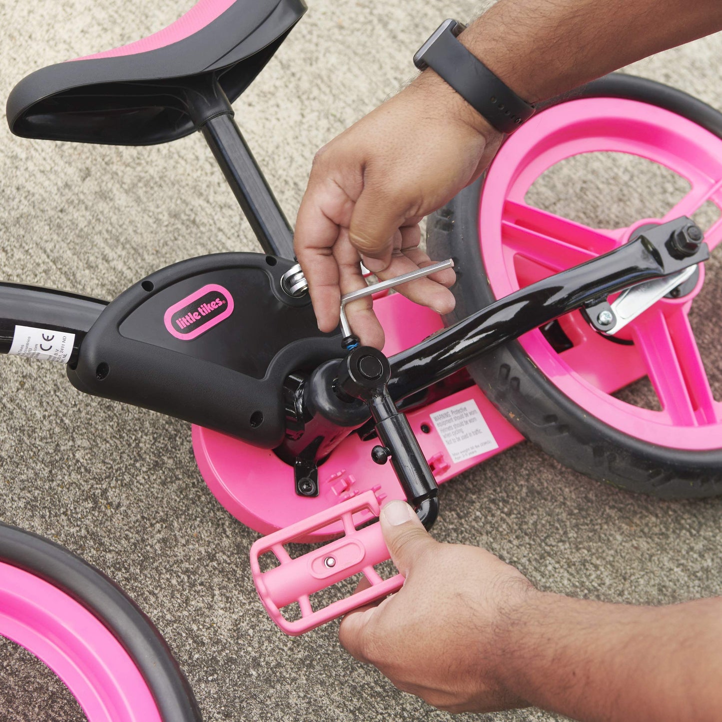 Little Tikes My First Balance-to-Pedal Bike, 2-in-1 Pink, 12-Inch, for Ages 2-5, Ethylene Vinyl Acetate Material