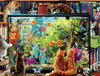 Buffalo Games 750 Piece Jigsaw Puzzle - Kitten Distraction - Large Multicolor Paper Puzzle for Adults - Model 17307