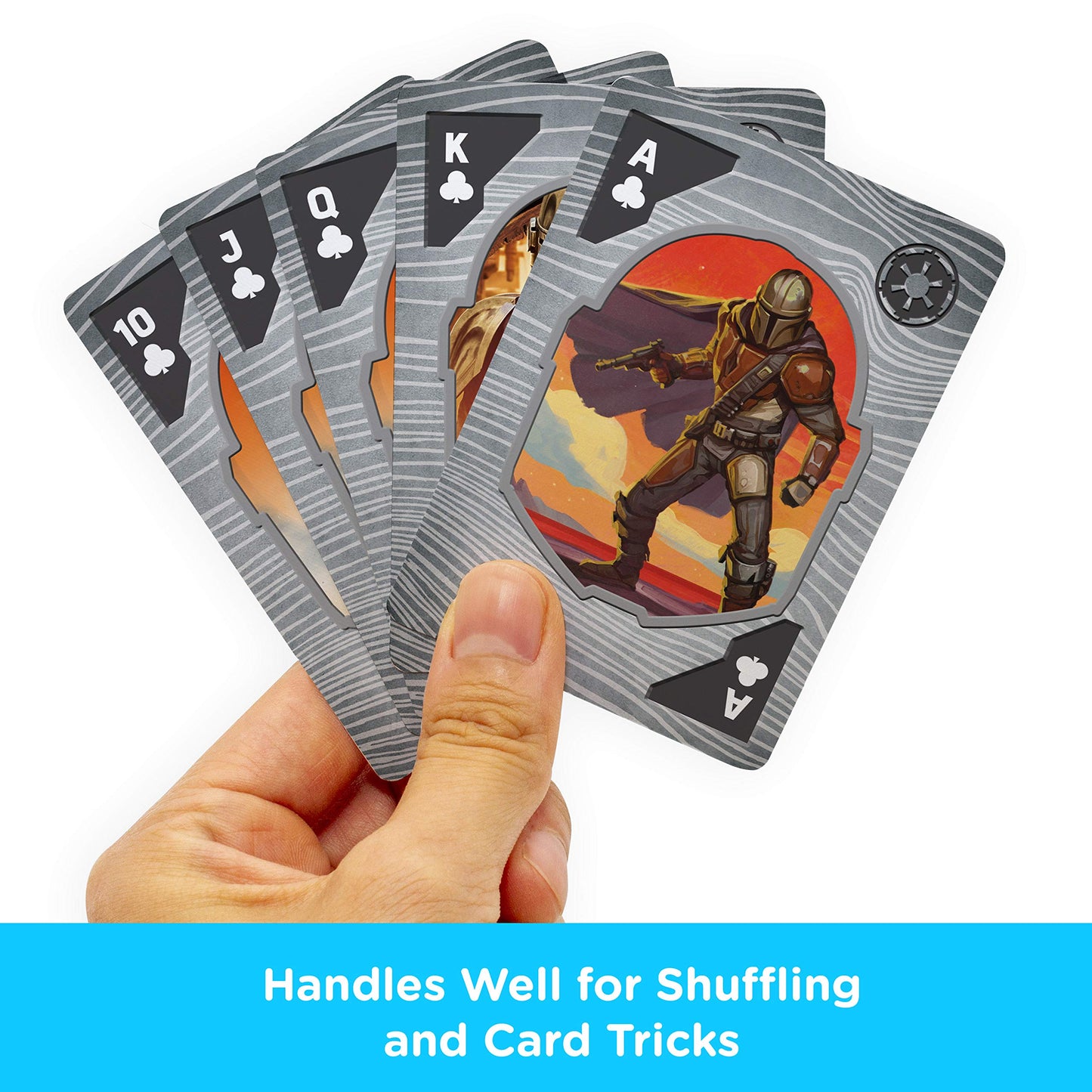 Aquarius Star Wars Playing Cards - The Mandalorian Themed Deck Of Cards For Your Favorite Card Games - Officially Licensed Star