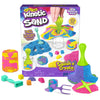 Kinetic Sand, Squish N Create Playset with 13.5oz Blue, Yellow & Pink Play Sand, 5 Tools, Sensory Toys for Kids Ages 3 and up