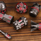 UDIXI Metal RPG Dice Set D&D 7-Die Polyhedral Metal DND Dice Set with Leather Pouch for Dungeons and Dragons Role Playing Games(