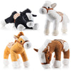 Prextex Bulk Jumbo 10'' Tall Plush Horses Stuffed Animal Horses Toys - 4 Pack | Party Favor Gifts And Supplies | Classroom Decor