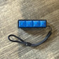 Four-Button Clicky Mechanical Switch Fidget Toy | Stim Toy, Stress Relief, Adhd (Black Base, Transparent Blue Keycaps)