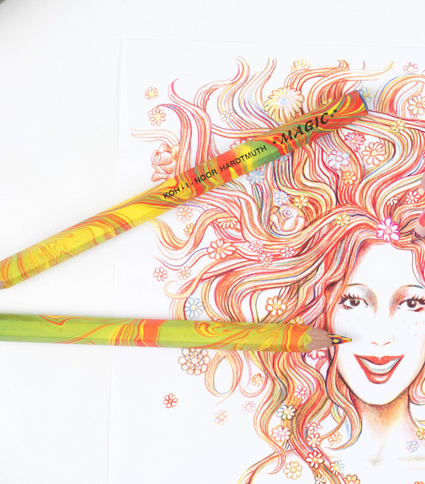 Koh-I-Noor Magic FX Pencils, 5-Pack - Neon Colors, Model FA3405.5BC, Pigment Material