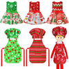 6 Pieces Santa Clothing Elf Dance Skirt Set Christmas Elf Skirts For Christmas Doll Holiday Decorations (Not Include Doll)(Elegant Style)