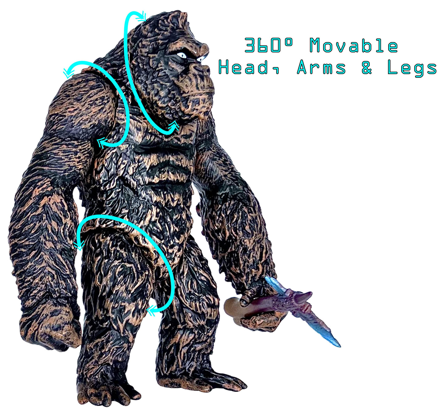 Twcare King Kong With Ax Vs Godzilla Action Figure 6.5