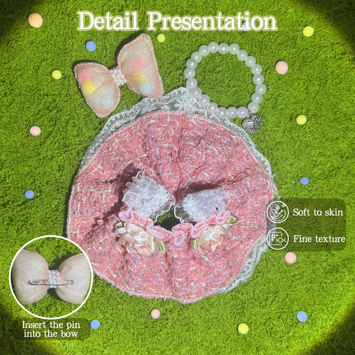 17cm Doll Clothes Set & Outfit Set for 17cm Dolls - enhanced Fashion Dresses with Accessories  elegant Chic Doll Clothing & Style Bundle Flower Pink