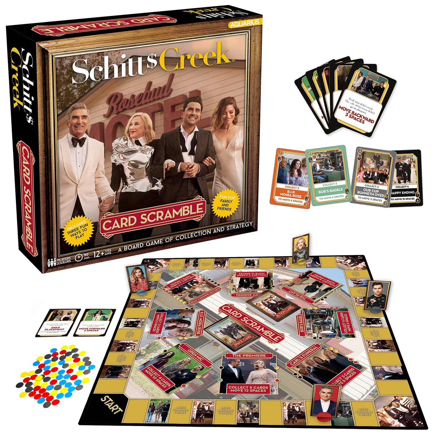 Aquarius Schitt'S Creek Card Scramble Board Game - Fun Family Party Game For Kids, Teens & Adults - Entertaining Game Night Gift