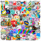Dothrayan Volleyball Stickers, 100Pcs Volleyball Water Bottle Stickers, Vinyl Waterproof Volleyball Sports Stickers Pack, Volley