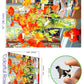 500 Piece Jigsaw Puzzle for mature-themeds Orange Floral Art enhanced 15 x23  Beautiful Flowers Large Piece Puzzle with Books Tomatoes Still Life Challenging Gift for Women  Men  Puzzle Lovers