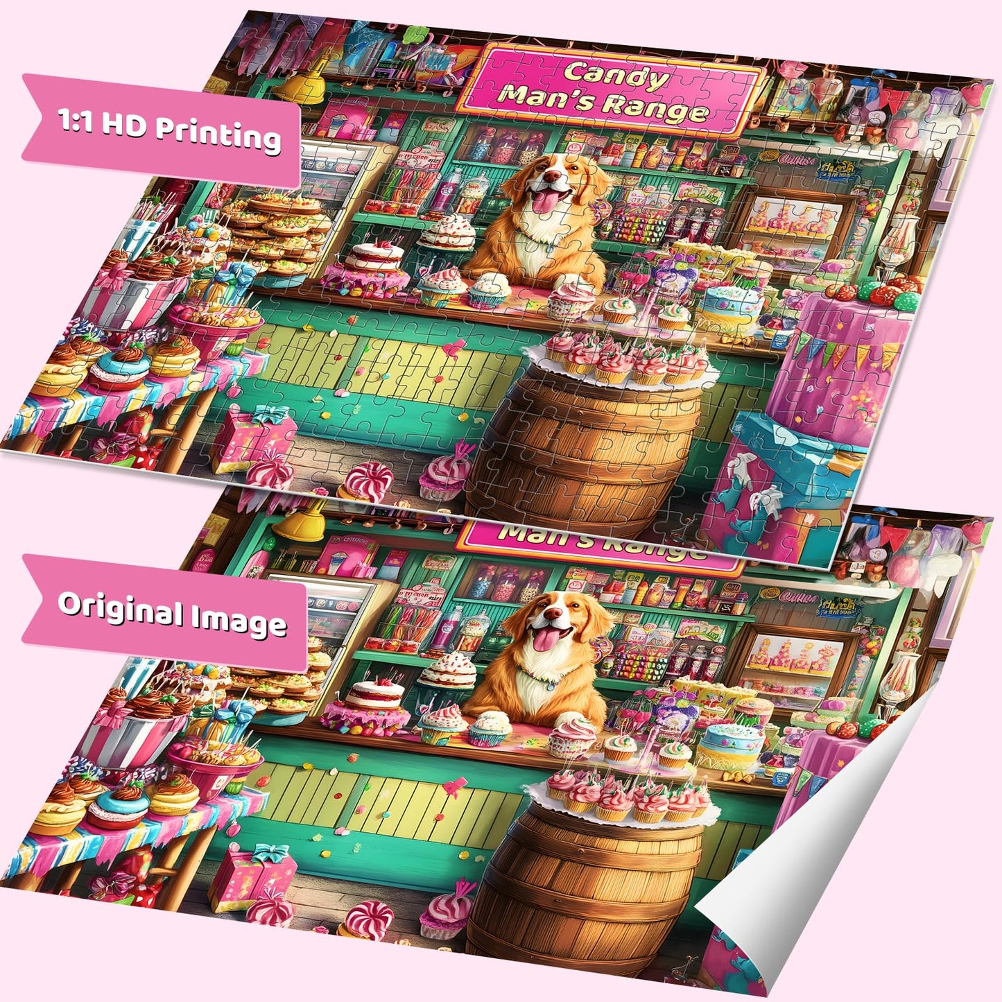 300 Piece Puzzles for mature-themeds Jigsaw Puzzles 300 Pieces for mature-themeds Children Seniors Dog Puzzles Animals Pet Lover mature-themed Jigsaw Puzzle Games Family Activity Great Gift Home Decor 20.5x15 in