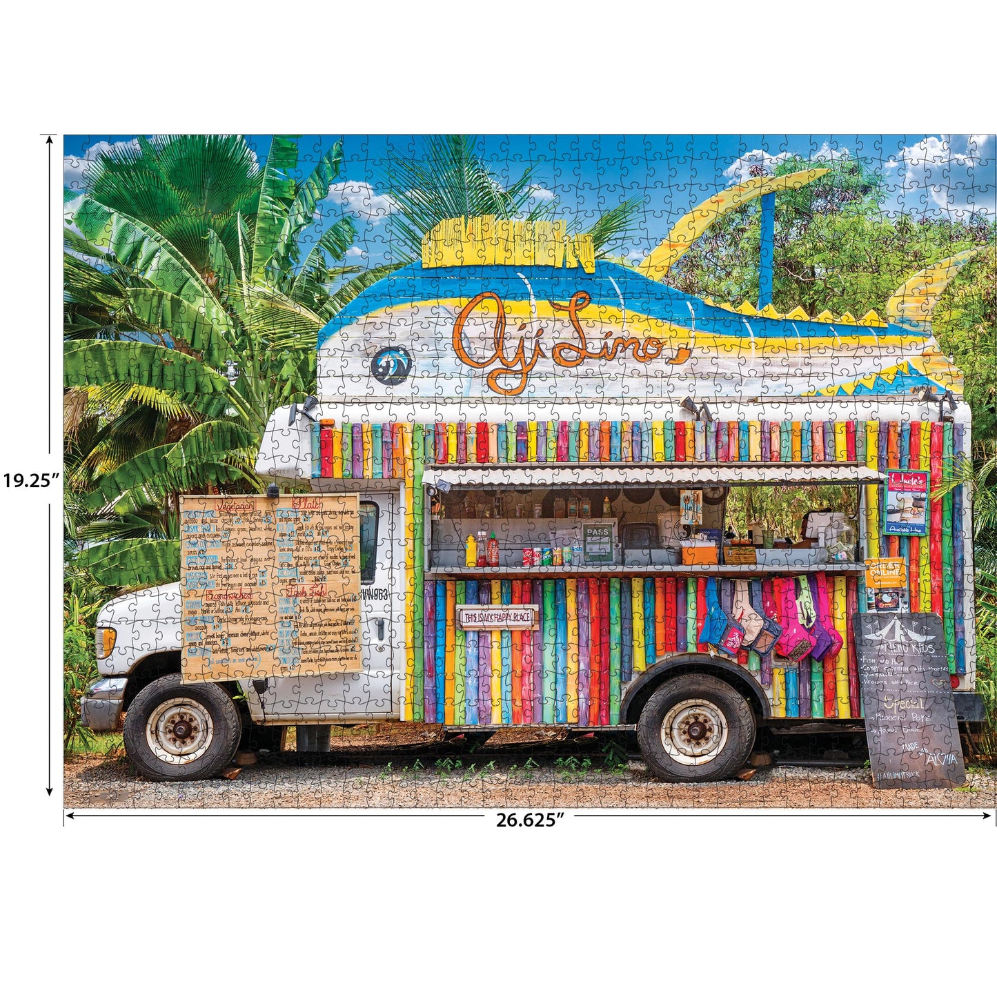 RoseArt - Kodak enhanced - Food Truck  Oahu  HI - 1000 Piece Jigsaw Puzzle for mature-themeds