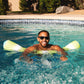 Big Joe Noodle 2 Pack No Inflation Needed Pool Floats, Rolling Wave Lime Double Sided Mesh, Quick Draining Fabric, Jumbo 4 Feet