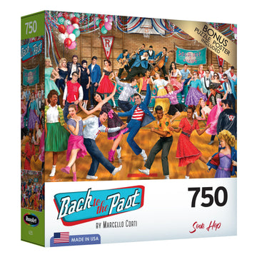 Roseart - Back To The Past - Sock Hop - 750 Piece Jigsaw Puzzle For Adults