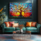 500 Piece Puzzles For Adults Stained Glass Tree Of Life Puzzle For Adults Colorful Mosaic Jigsaw Puzzles 500 Pieces With Letters